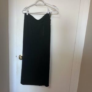 Aritzia Wilfred Free Black Maxi Skirt Side Slit Size Medium